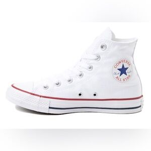 Converse Chuck Taylor All Star Womens 8 White High-Top Sneakers Classic Sporty
